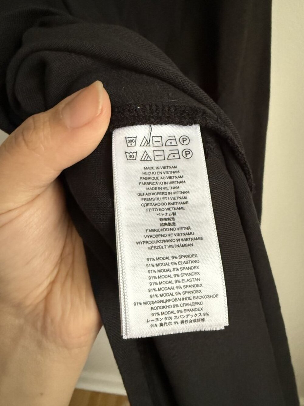 Michael Kors Black Jersey One Shoulder Asymmetric Flowy Midi Dress Minimalist L - Picture 8 of 8